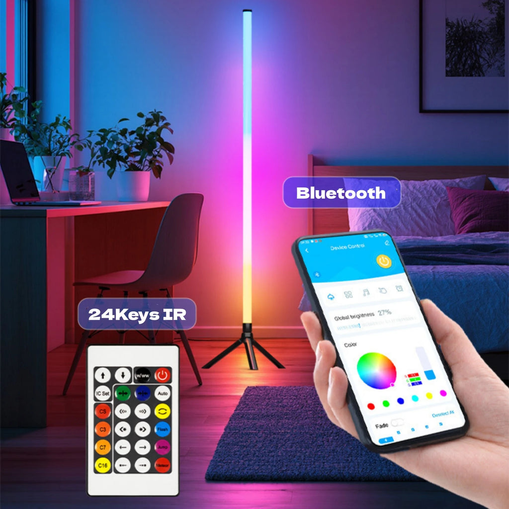 VividGlow Corner RGB Floor Lamp