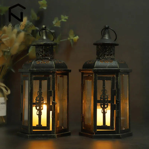 Vintage Nordic Candle Lantern Charm