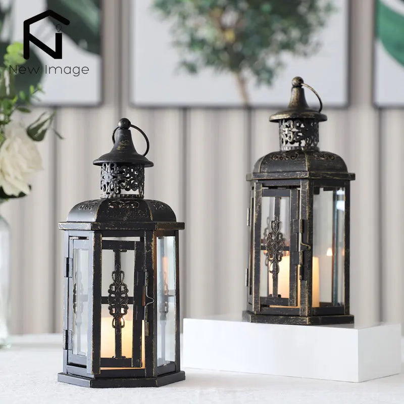 Vintage Nordic Candle Lantern Charm
