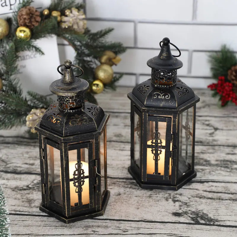 Vintage Nordic Candle Lantern Charm
